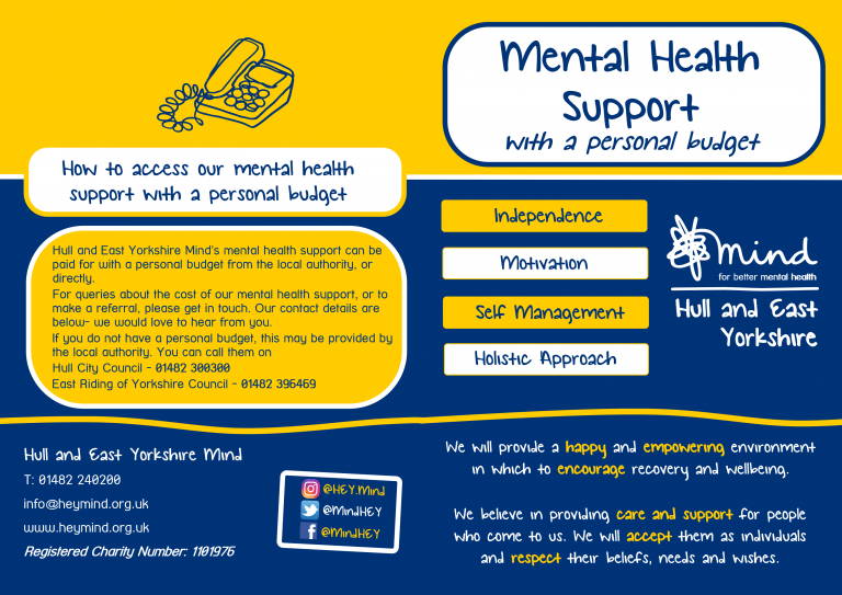 New Pb Leaflet Mind Hey Hull East Yorkshire Mind